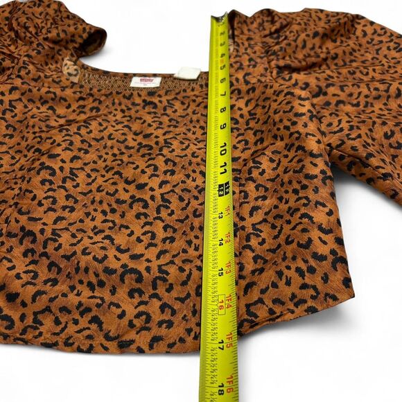 Levi's Puff-sleeve Animal Print Top - Picture 3 of 5